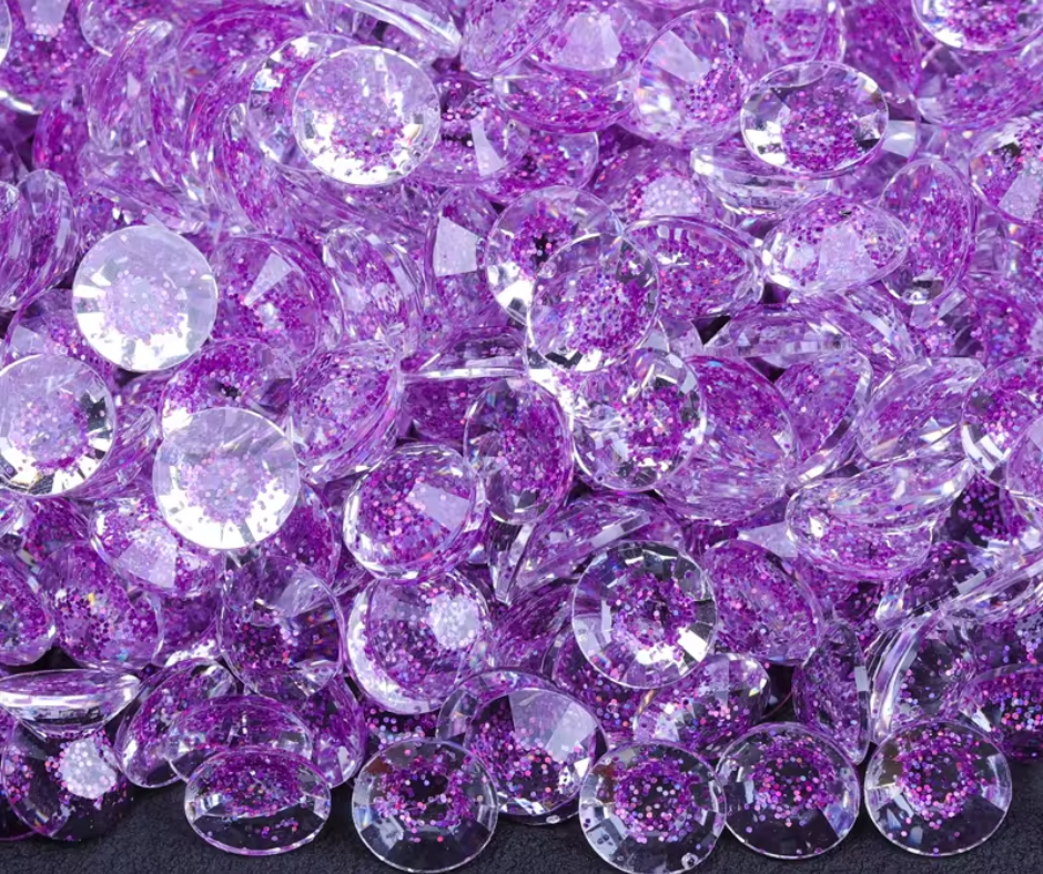 Violet Starry - Starry Glitter Jelly Rhinestones (3mm, 4mm & 5mm) image 0