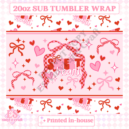 Sweetheart - Full 20oz Tumbler Sublimation Print image 1