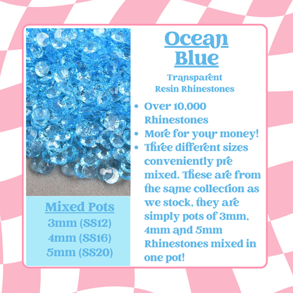 Rhinestone Mixed Pots - Transparent Series (3mm, 4mm, 5mm) image 3