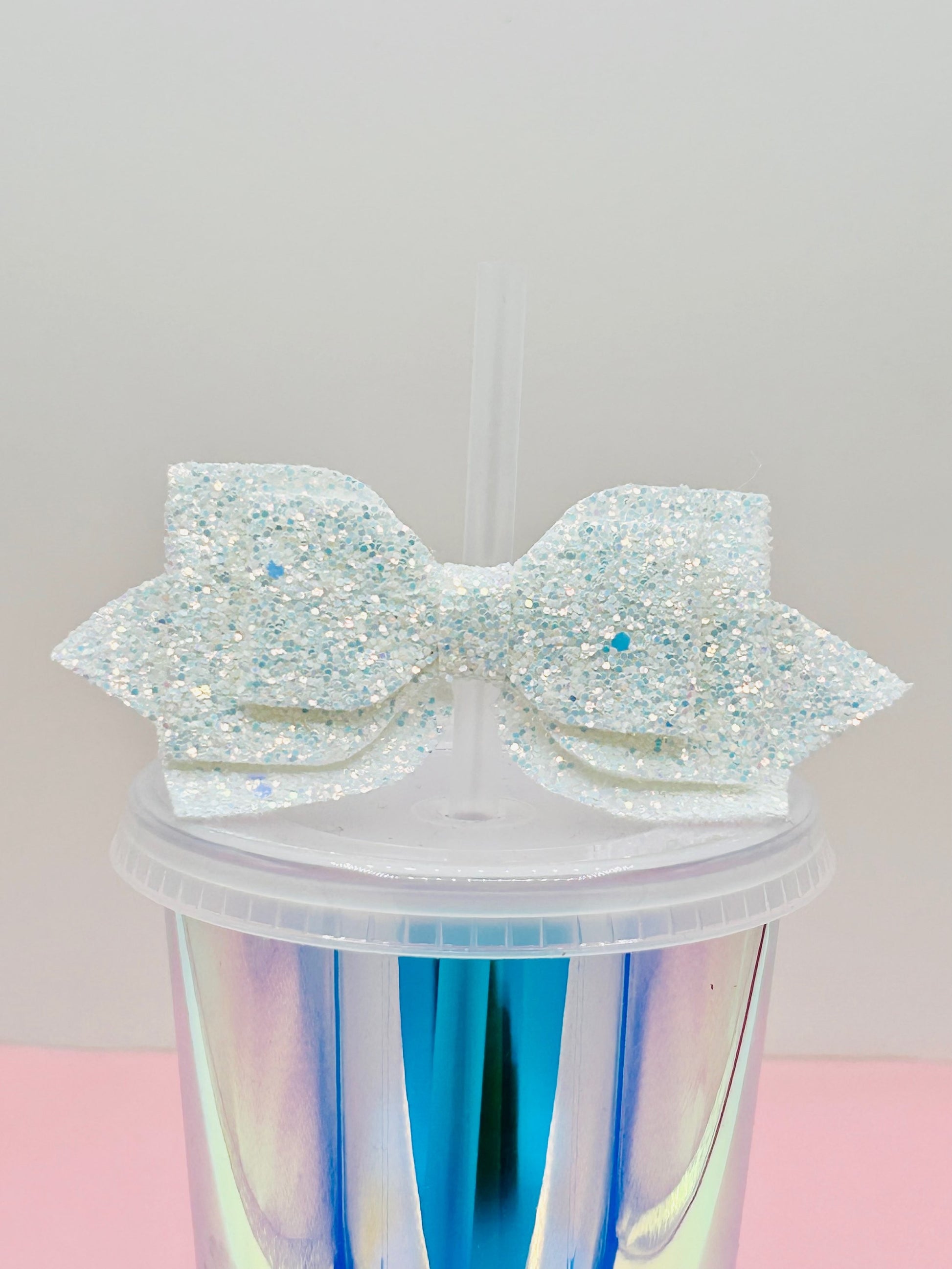 Bow Straw Topper - Opal White image 0