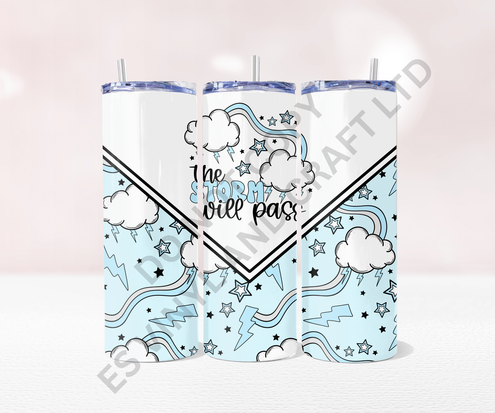 Storm - Full 20oz Tumbler Sublimation Ready To Print image 0