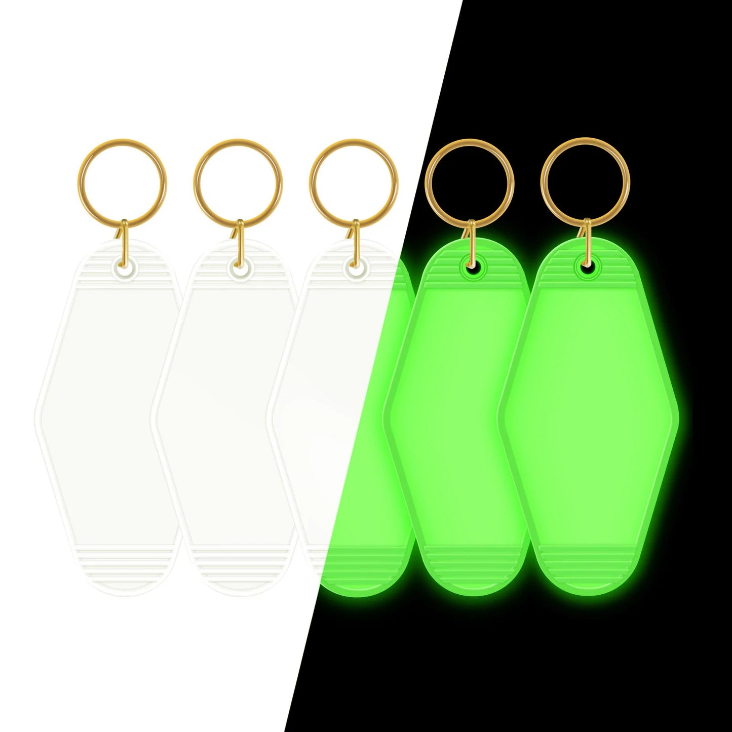Teckwrap Glow in the Dark Motel Keychain Blanks image 1