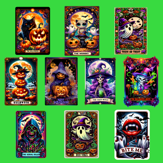 Halloween Tarot Card Decals - Teckwrap Glow in the Dark Section 2 image 0