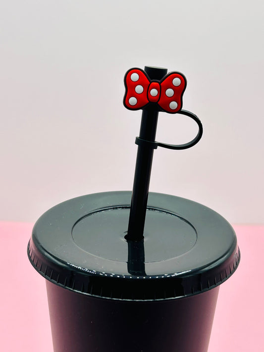 Straw Topper - Polka Dot Bow image 0