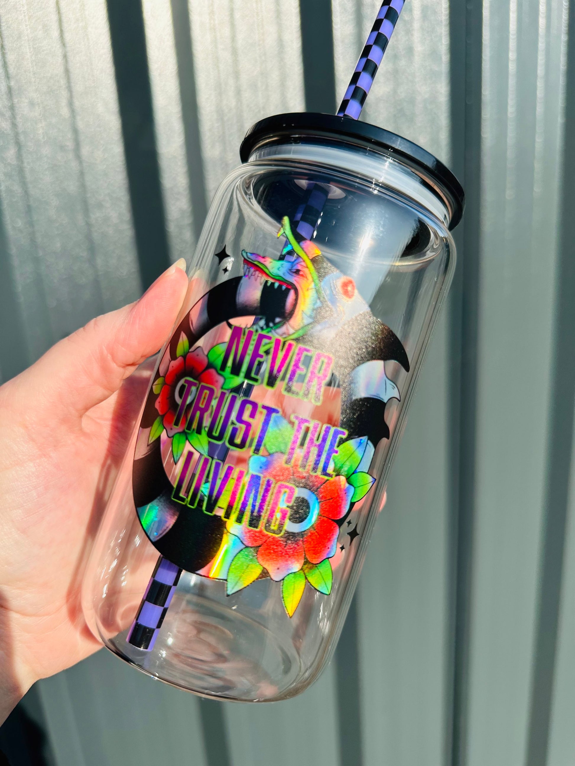 Never Trust the Living - Teckwrap Holographic Printed Vinyl image 1