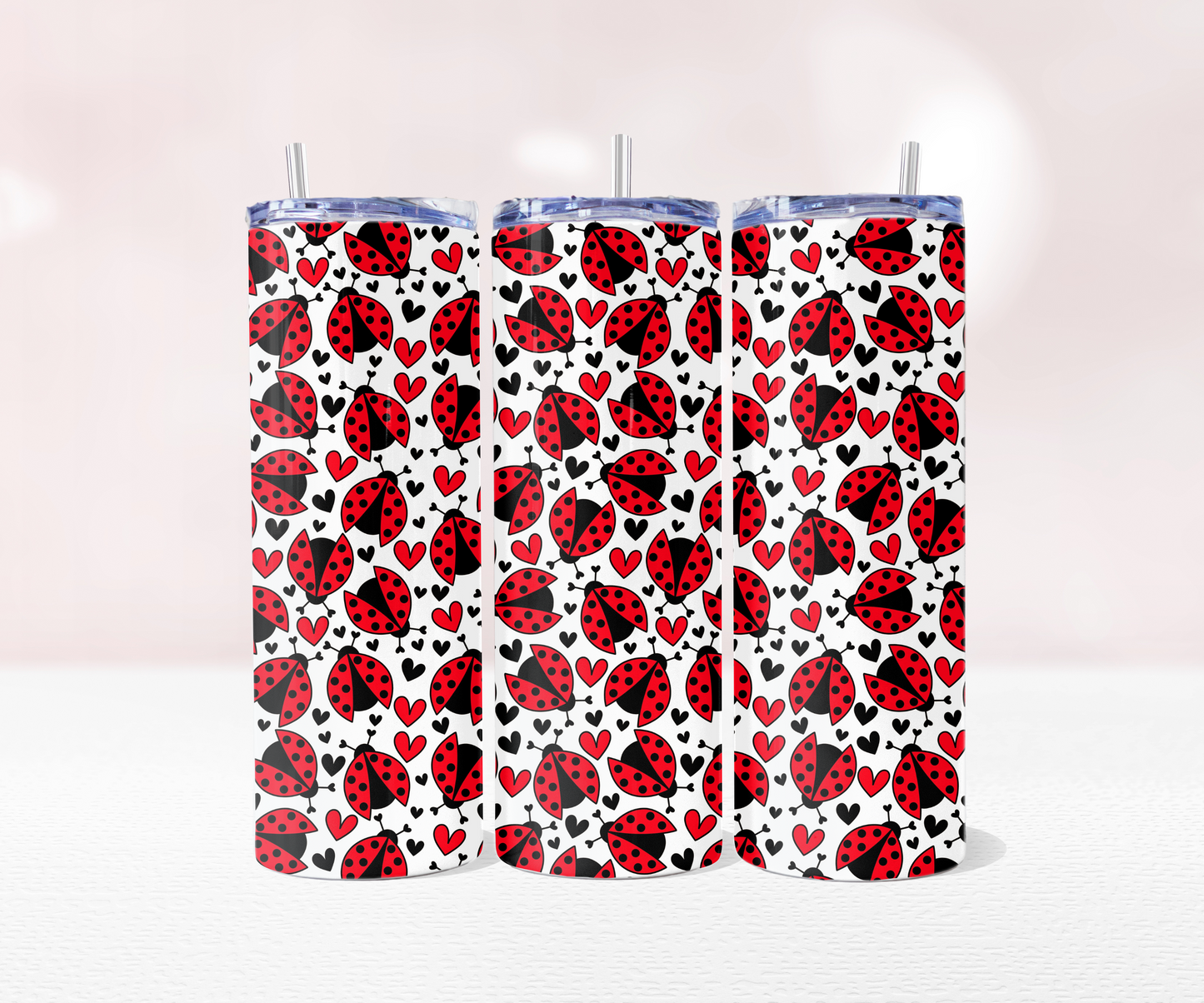Red Ladybird Seamless - Pre Printed Sublimation 11oz or 20oz Wrap image 2