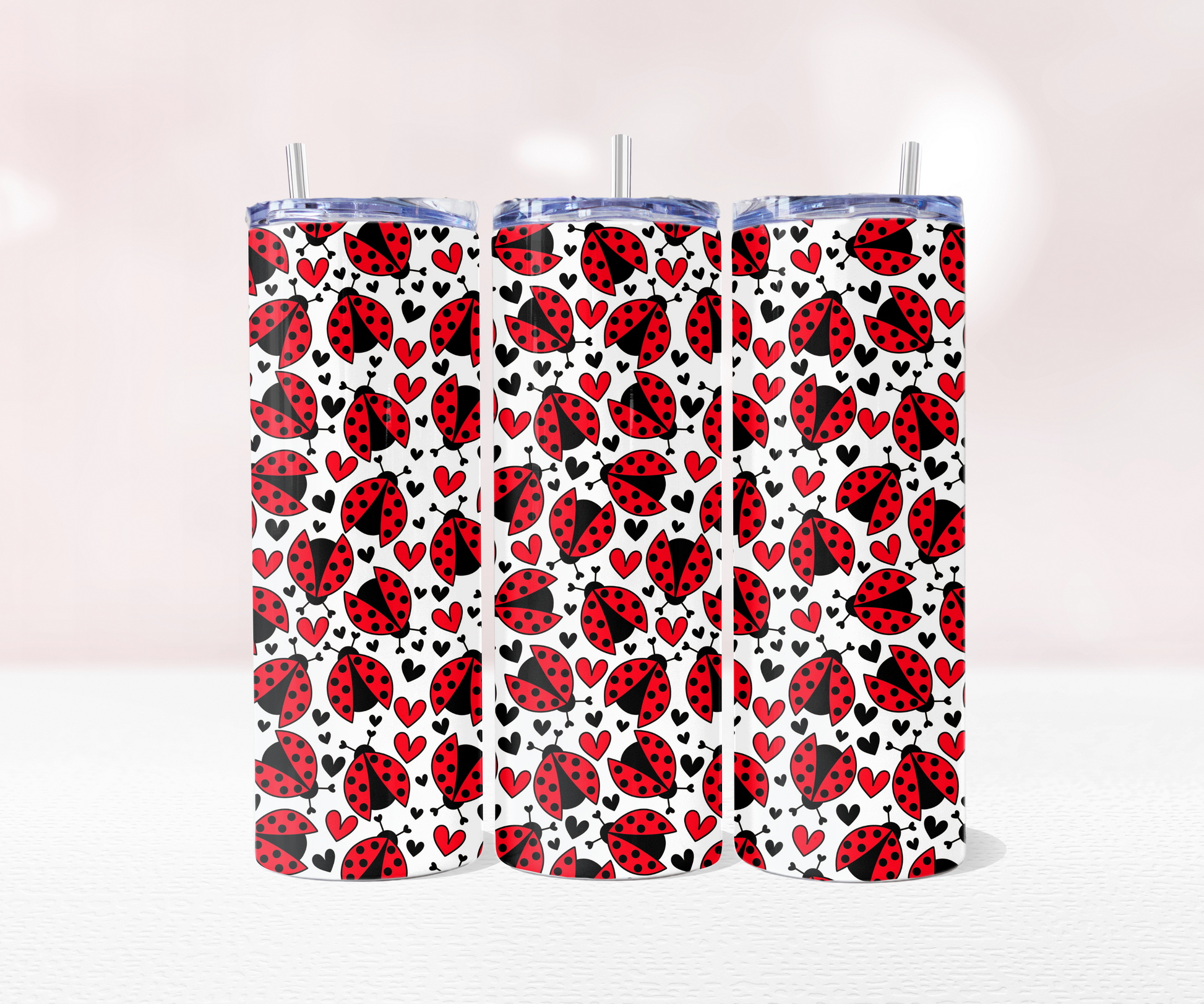 Red Ladybird Seamless - Pre Printed Sublimation 11oz or 20oz Wrap image 2