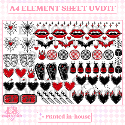 Anti Love - UVDTF (A4 Sheet) 210mm x 300mm image 0