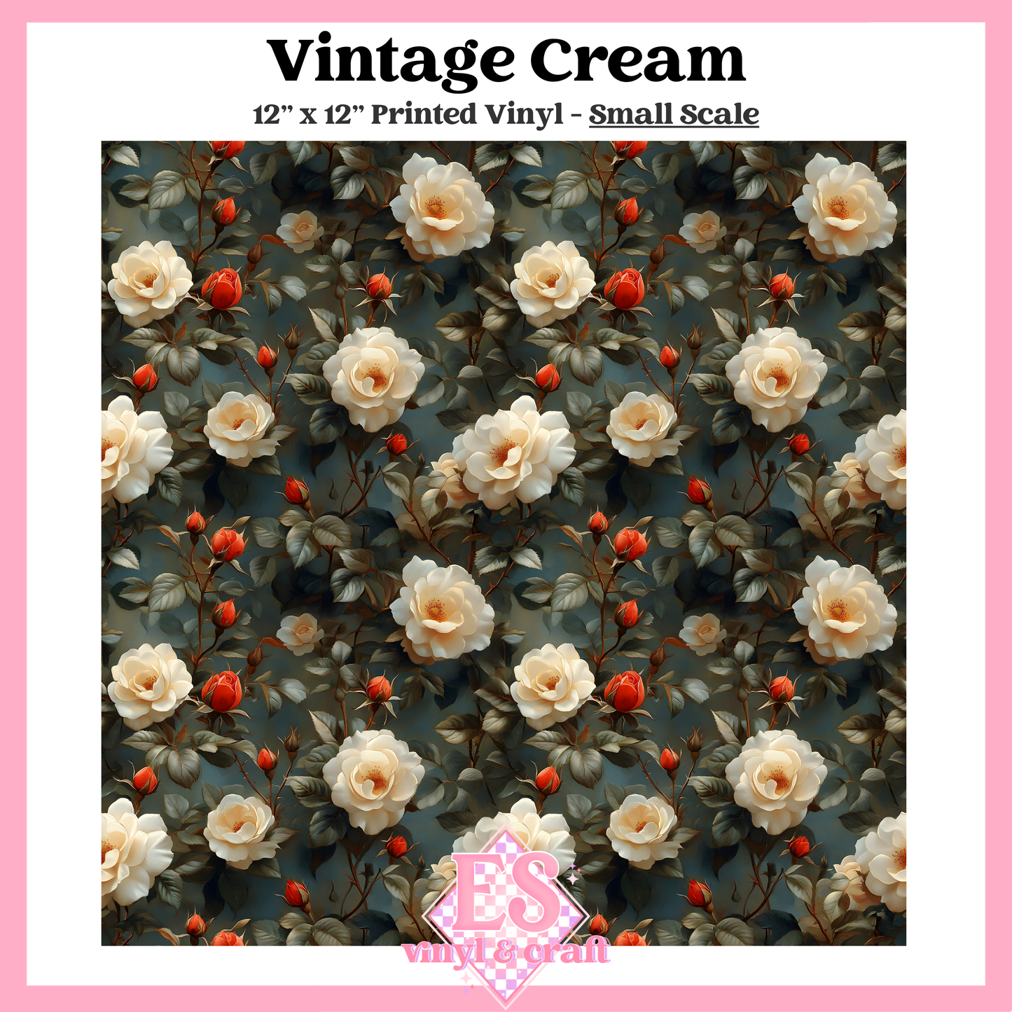 Vintage Cream - Small or Large Scale Options - 12" x 12" Sheet image 1