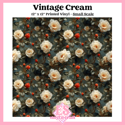 Vintage Cream - Small or Large Scale Options - 12" x 12" Sheet image 1