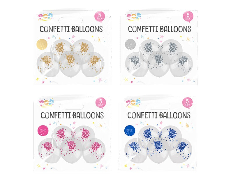 Confetti Balloons - Pack of 5 image 0