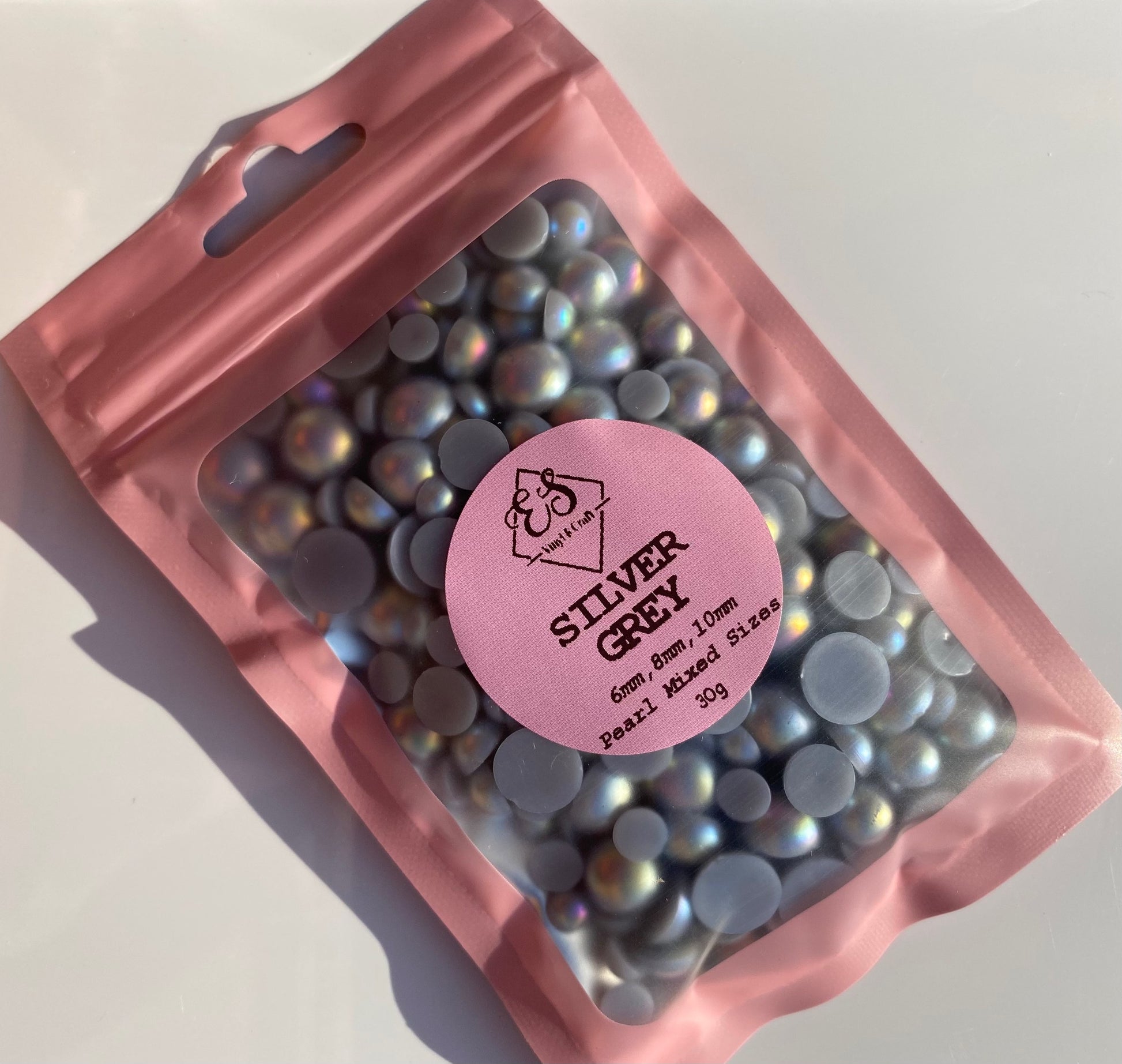 Silver Grey - Pearl Mix 6mm, 8mm & 10mm image 1