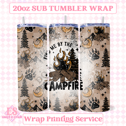 Campfire - Full 20oz Tumbler Sublimation Print image 0