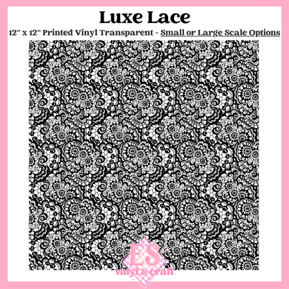 Luxe Lace Transparent - Small or Large Scale Options - 12" x 12" Sheet image 0