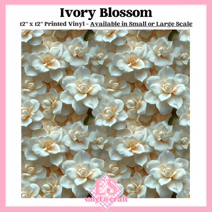 Ivory Blossom - Small or Large Scale Options - 12" x 12" Sheet image 0