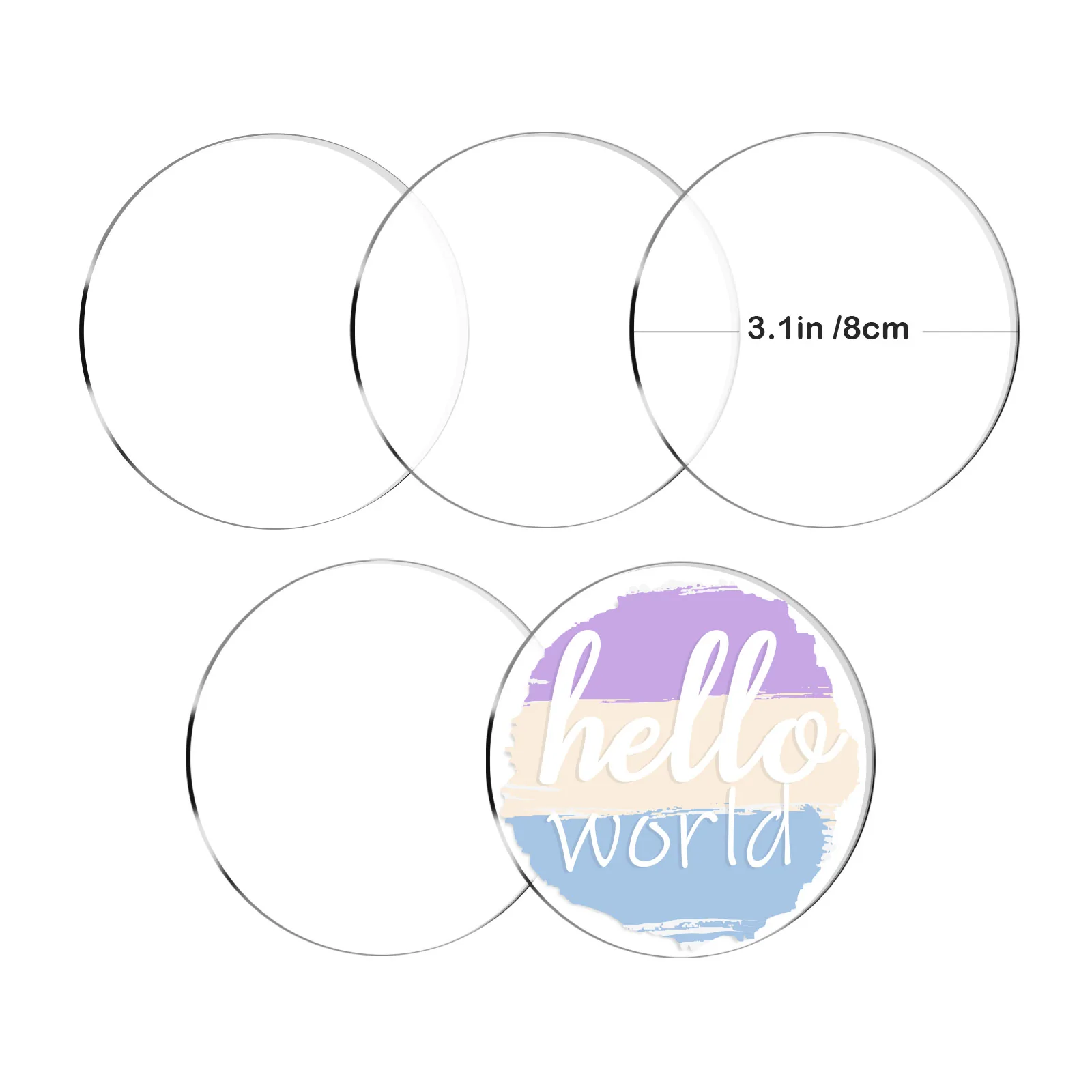Teckwrap Acrylic Discs image 1