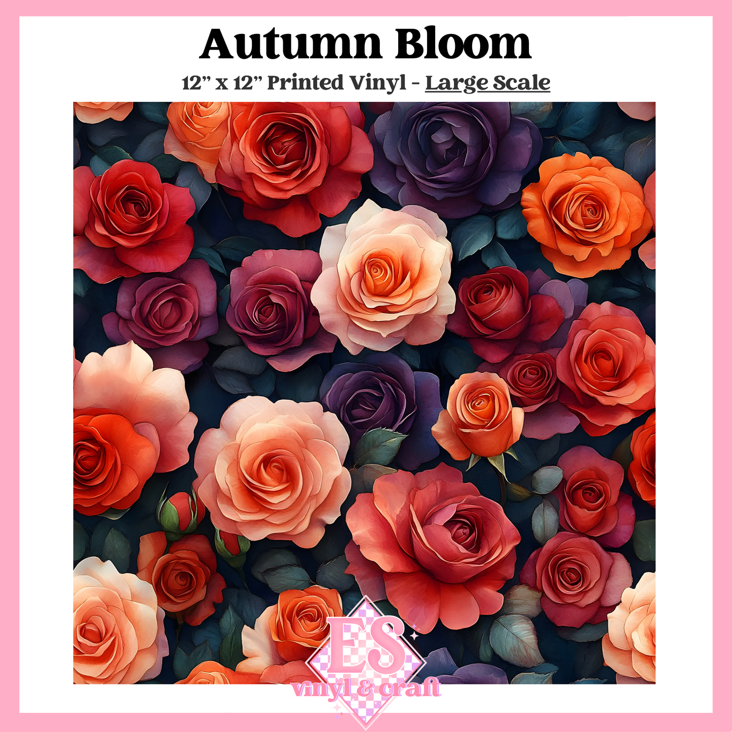 Autumn Bloom - Small or Large Scale Options - 12" x 12" Sheet image 2