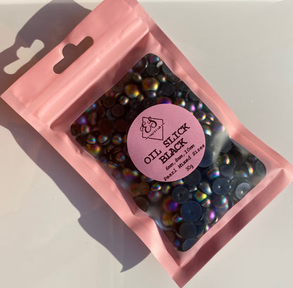 Oil Slick Black - Pearl Mix 6mm, 8mm & 10mm image 1