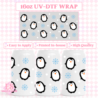 Christmas - 16oz Beer Can / Libbey UV-DTF Transfers image 13