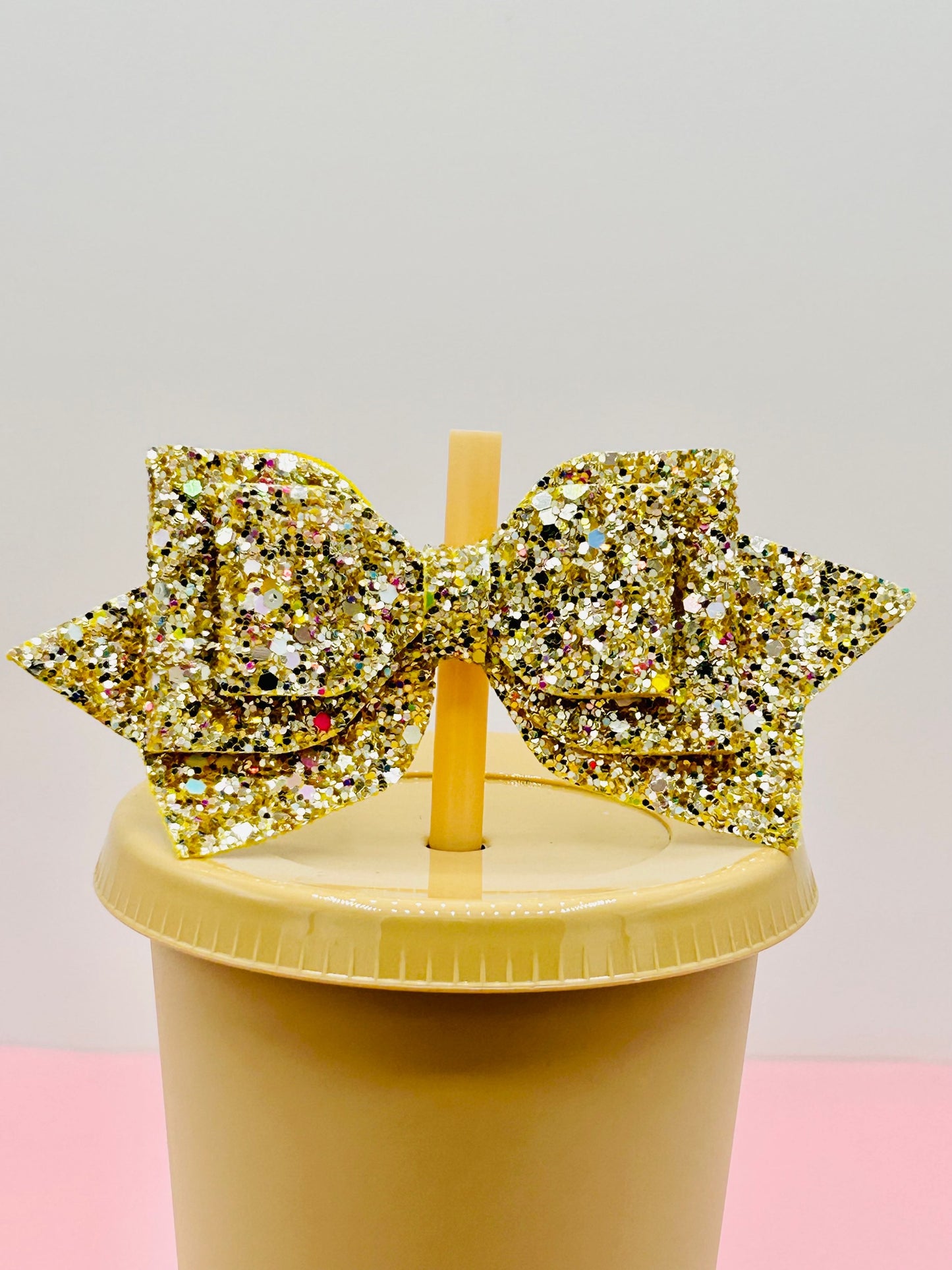 Bow Straw Topper - Gold image 0
