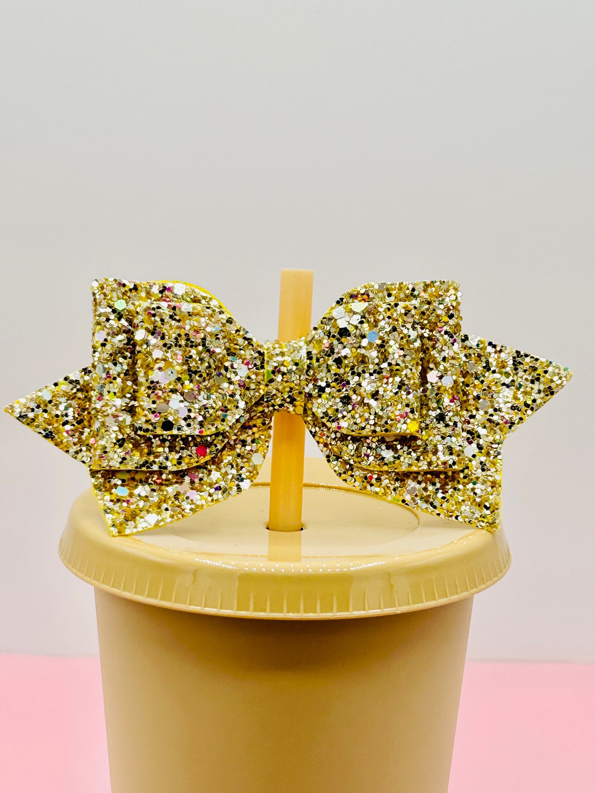 Bow Straw Topper - Gold image 0