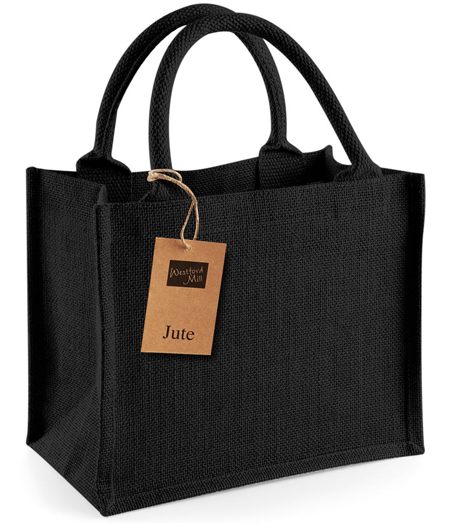 Jute Bag - Westford Mill Mini Jute Bag Black image 0