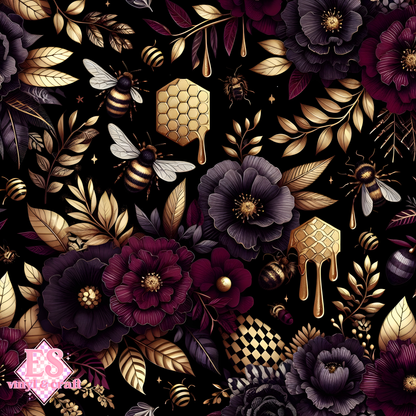 Nocturnal Honey Garden Collection - Section 1 - 12" x 12" Sheet image 6