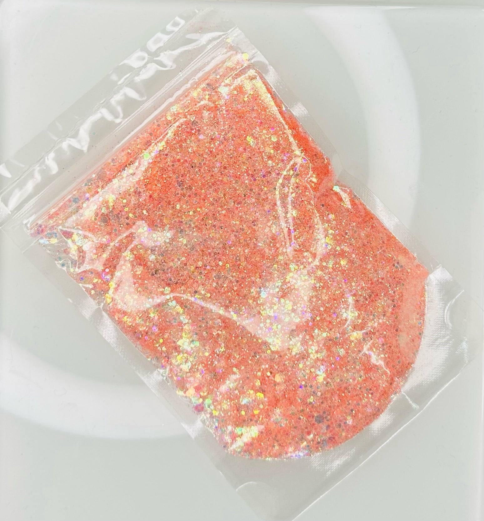 Peach Sparkle - Holographic Chunky Glitter Mix image 1