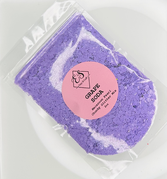 Grape Soda - Macaroon Pearl Chunky Glitter Mix image 0
