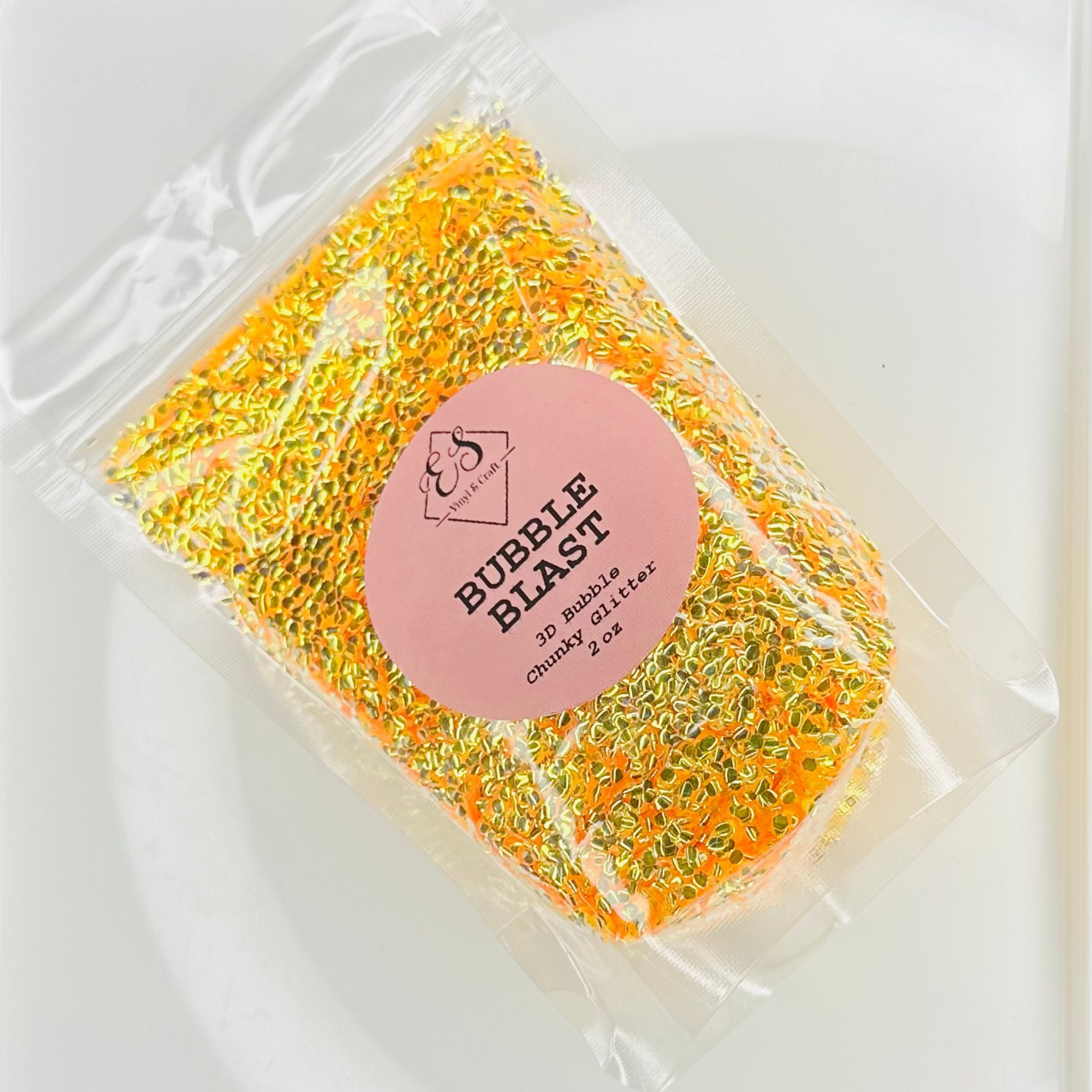 Bubble Blast - 3D Bubble Glitter Cut Size Chunky image 0