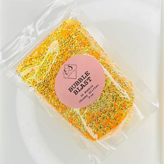 Bubble Blast - 3D Bubble Glitter Cut Size Chunky image 0