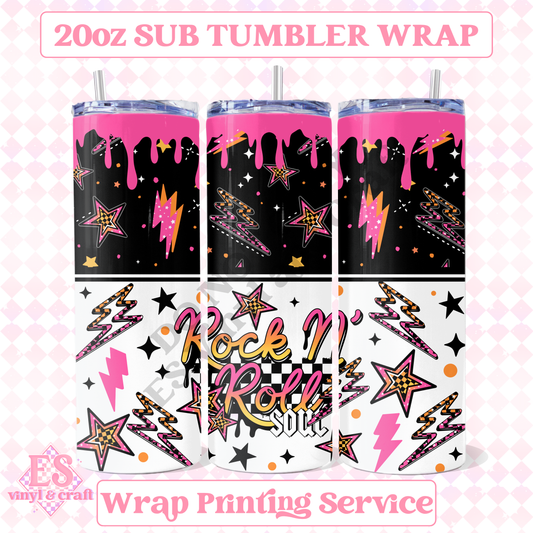 Rock and Roll Soul - Full 20oz Tumbler Sublimation Print image 0