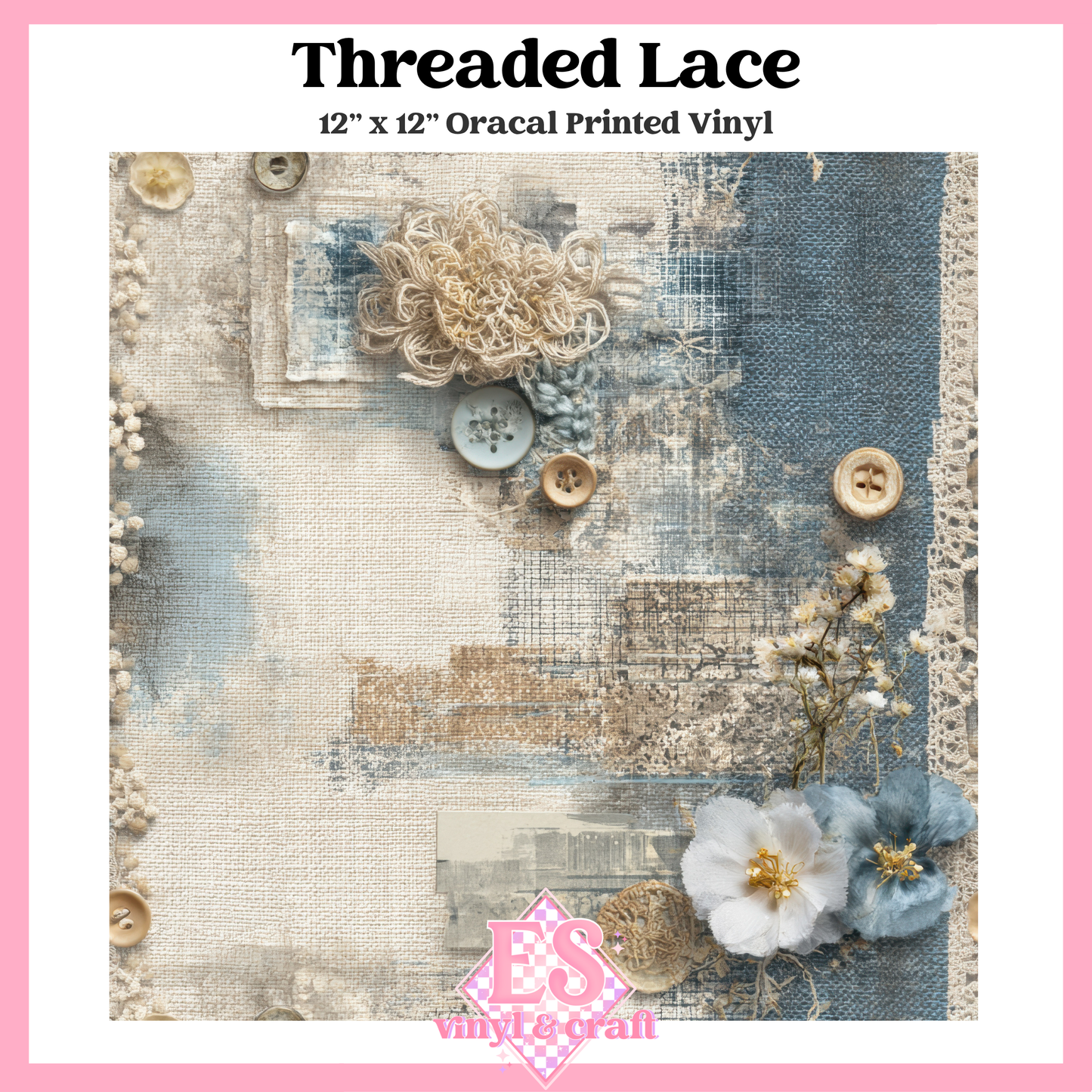 Whispered Linen Collection - 12" x 12" Sheet (12 Different Designs) image 5