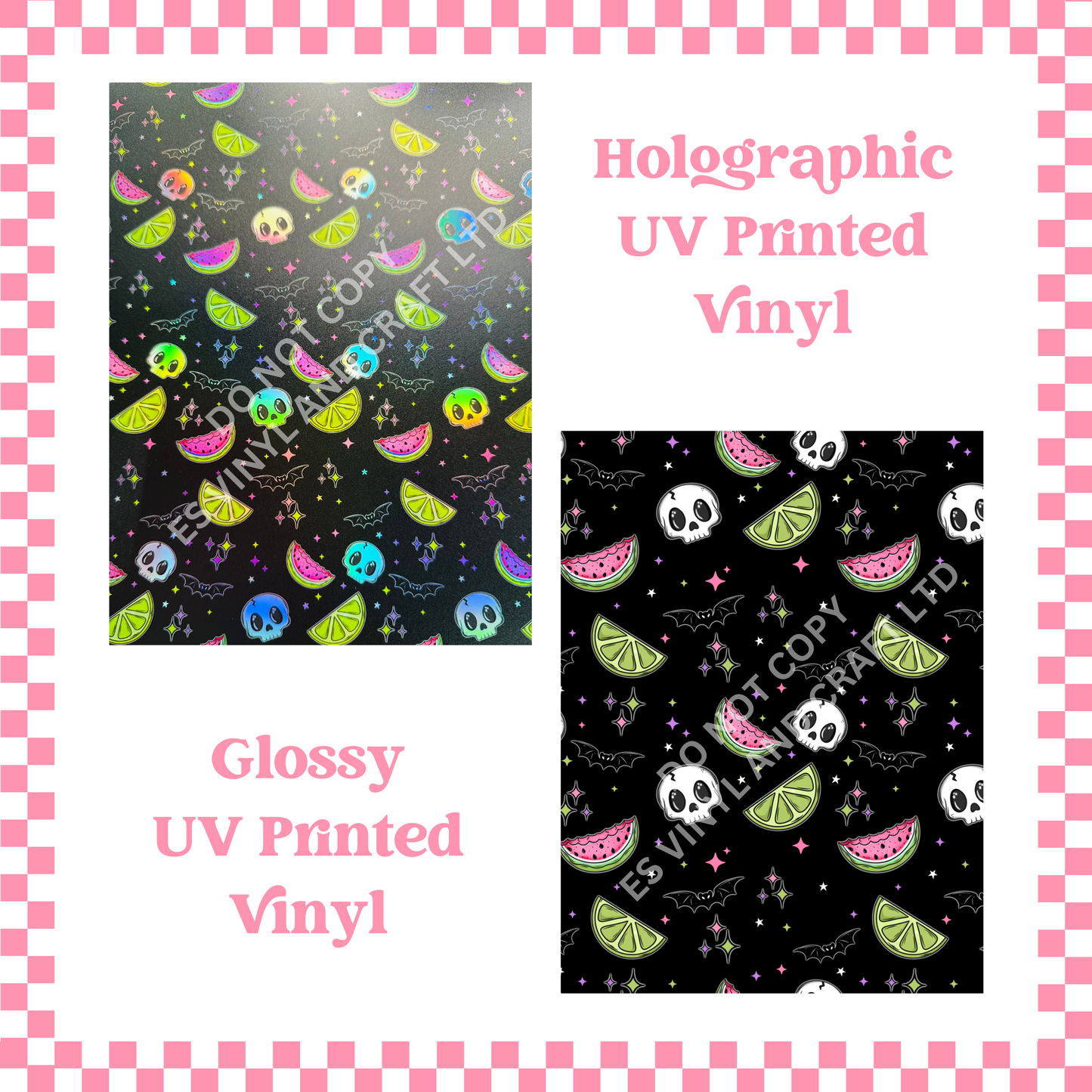 Spooky Summer (No Wording) - Holographic or Normal Printed Vinyl (A4 or 12"x12") image 0