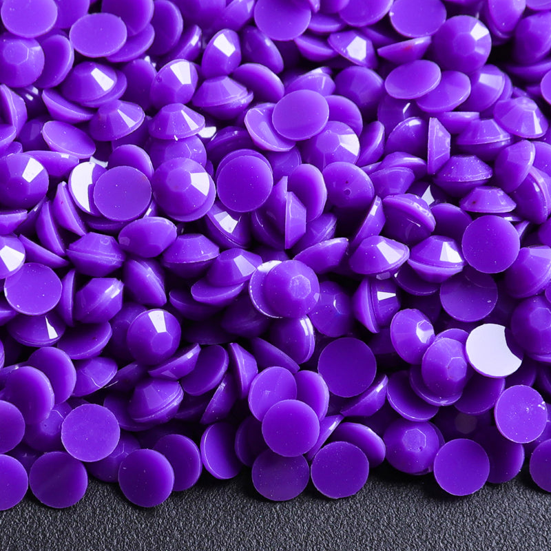 Purple - Jelly Solid Rhinestones (3mm, 4mm & 5mm) image 0