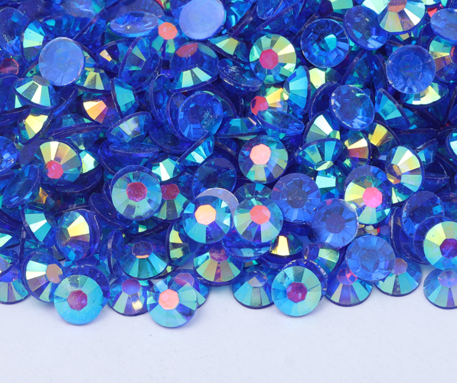 Sapphire Crystal - Clear Series AB Resin Rhinestones (3mm, 4mm & 5mm) image 0