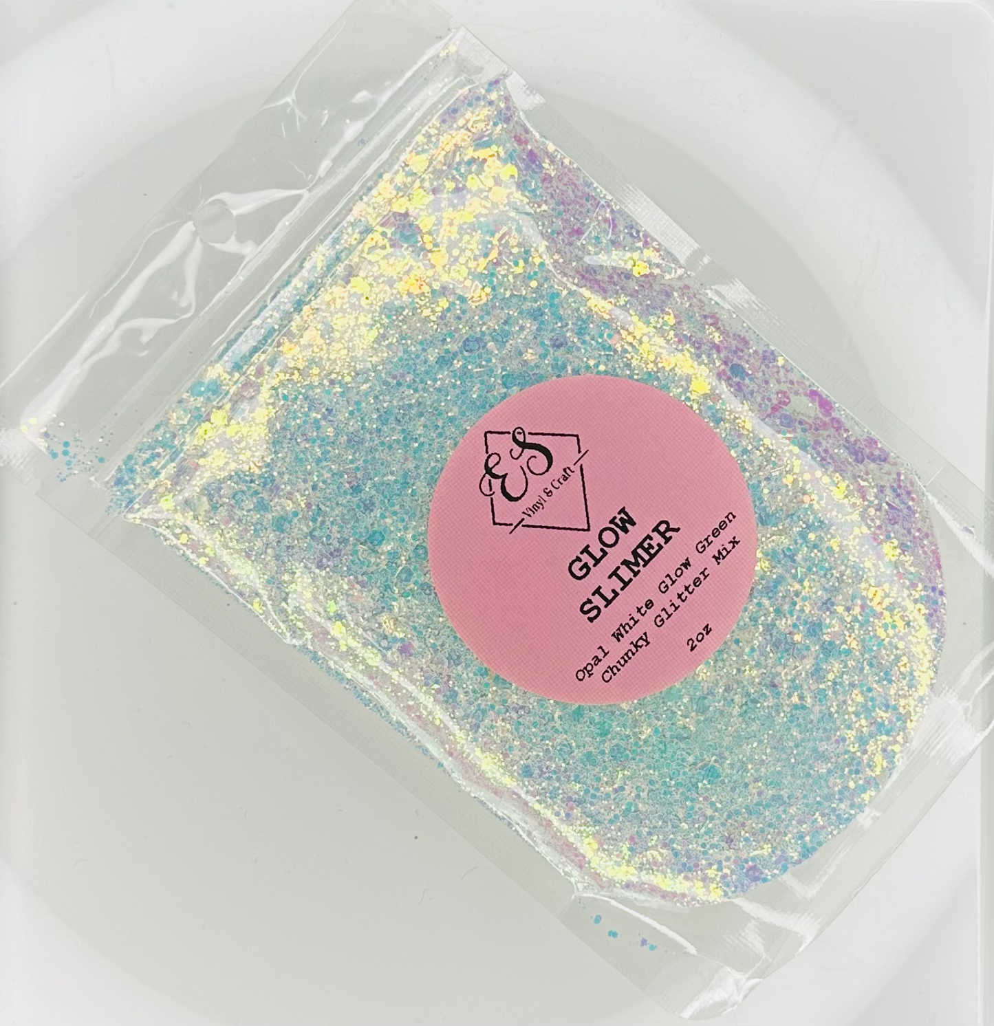 Glow Slimer - Glow in the Dark Chunky Opal Glitter Mix image 0