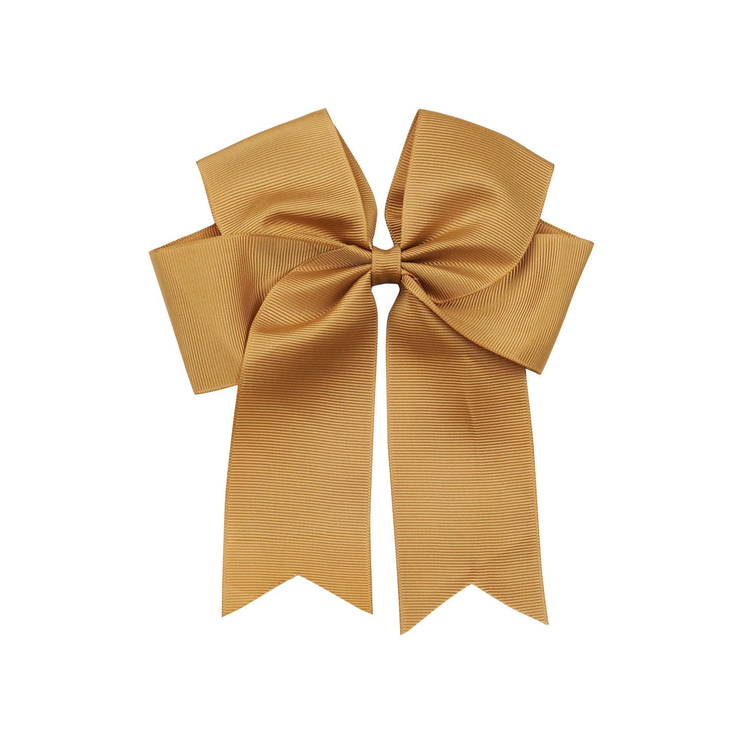 Dovetail Hair Bow Clip 6" - Latte image 0