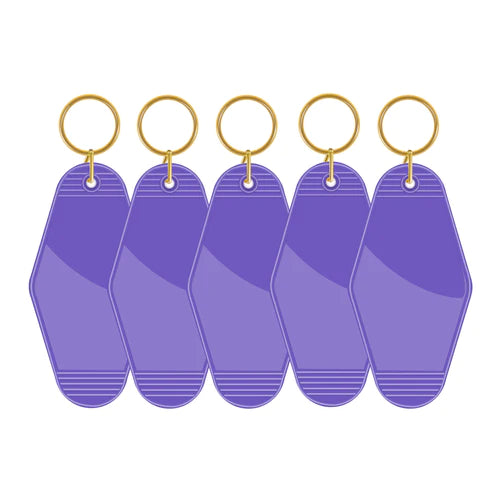 Purple - Teckwrap Motel Keychain Blank image 0