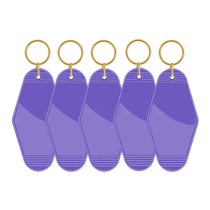 Purple - Teckwrap Motel Keychain Blank image 0