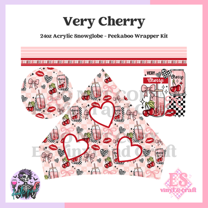 Very Cherry - 24oz Snowglobe Wrapper Kit image 1