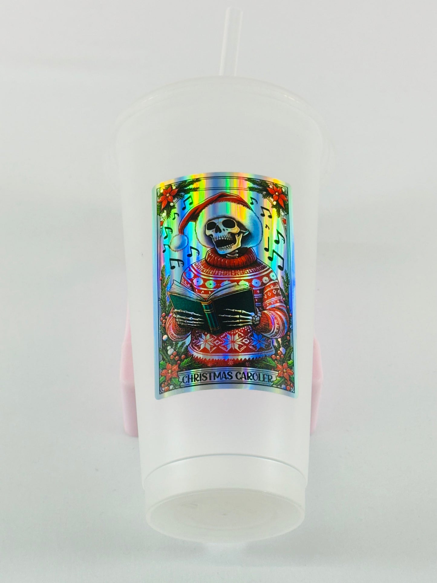 Christmas Tarot Card Decals - Holographic Rainbow Silver image 6