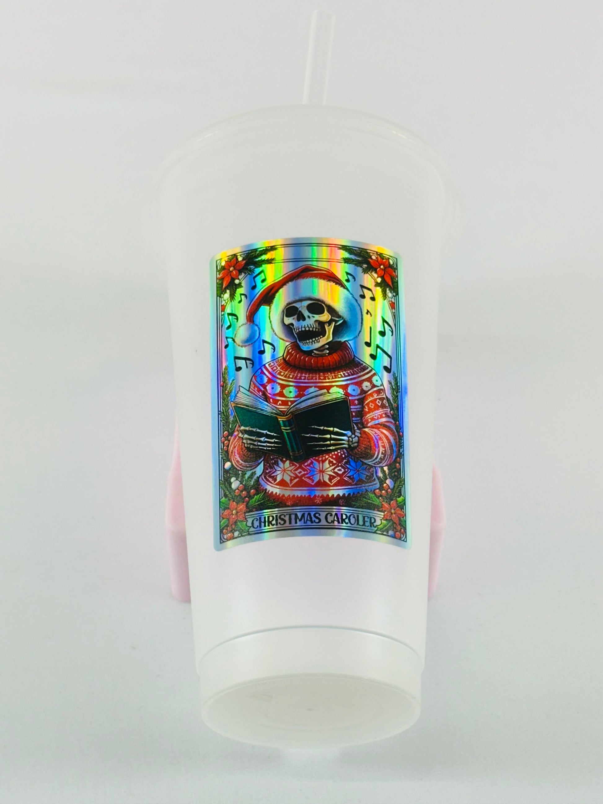 Christmas Tarot Card Decals - Holographic Rainbow Silver image 6
