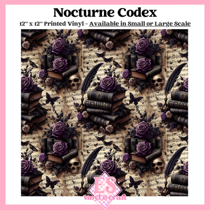 Nocturne Codex - Small or Large Scale Options - 12" x 12" Sheet image 0