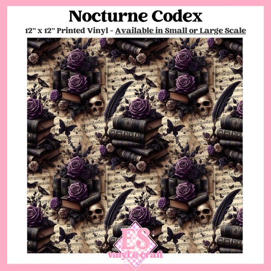 Nocturne Codex - Small or Large Scale Options - 12" x 12" Sheet image 0