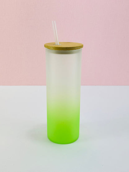 25oz Frosted Ombre Sublimation Glass image 6