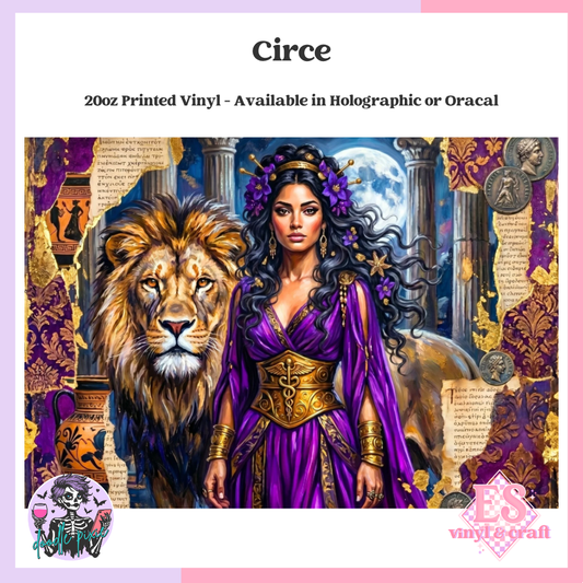 Circe - 20oz Printed Tumbler Self Adhesive Vinyl