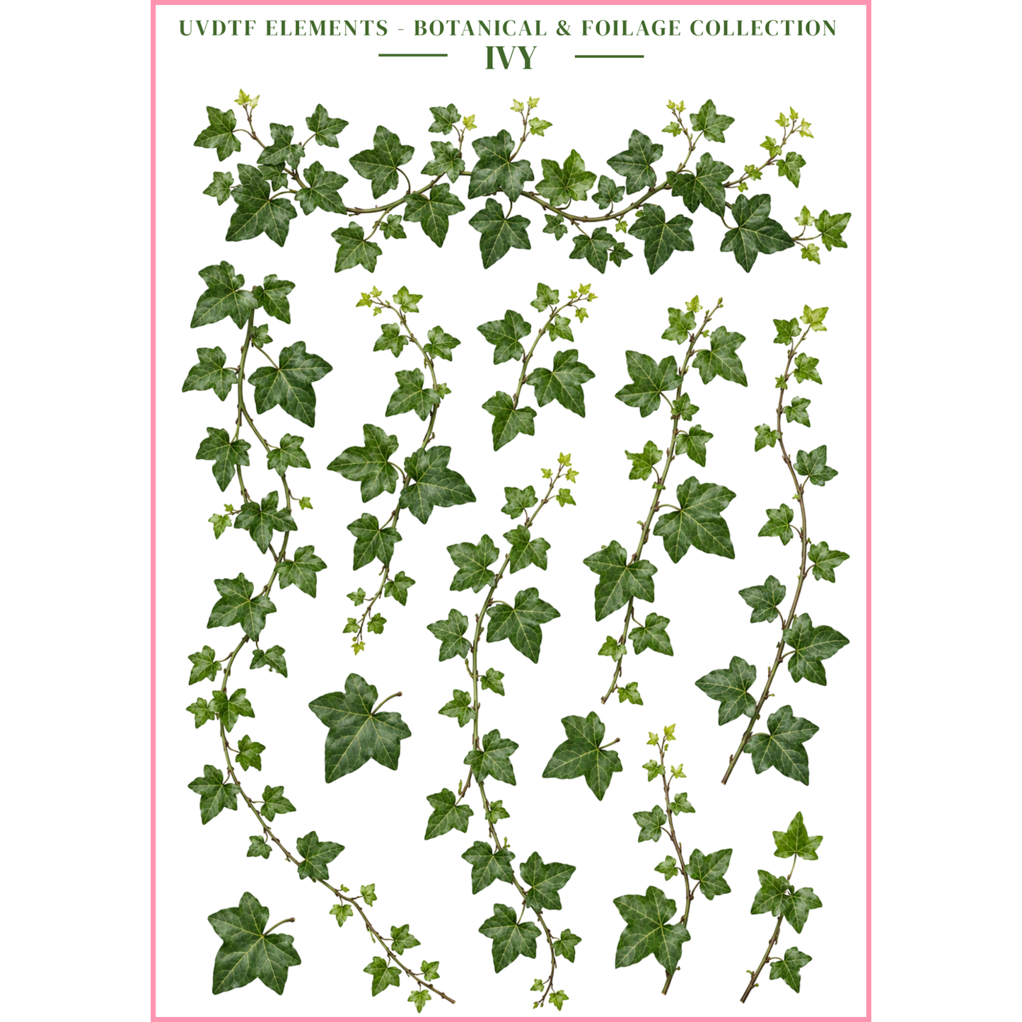 UVDTF Elements - Botanical & Foliage Collection