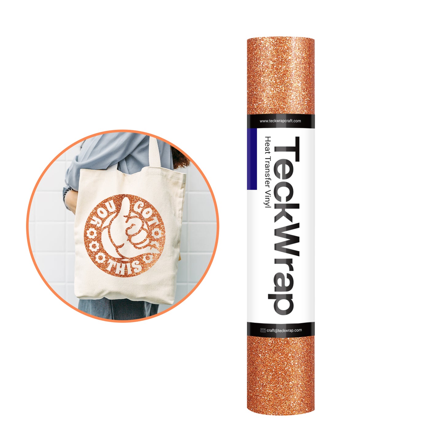 Glitter Heat Transfer Vinyl - 12''