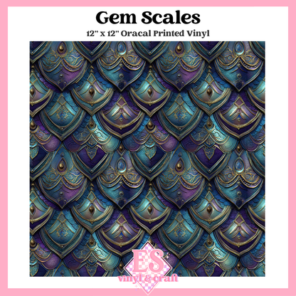 Prismatic Dragon Scale Collection - 12" x 12" Sheet (14 Different De image 2